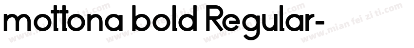 mottona bold Regular字体转换